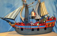 Playmobil 3940 Großes Piratenflaggschiff, Rarität ! mit Kran Dresden - Pieschen Vorschau