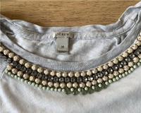J.CREW Shirt mit aufgenähter Kette, Grau\Weiß, Gr. M Bayern - Füssen Vorschau
