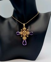 Antike Rarität um 1840 , großer Anhänger 750 Gold mit Amethyst Nordrhein-Westfalen - Oberhausen Vorschau