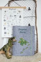 Handmade Zeugnismappe *Dino* Filz mit Dokumentenmappe Rheinland-Pfalz - Treis-Karden Vorschau