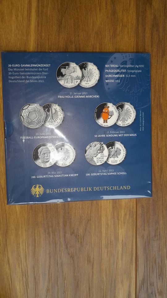 20 Euro Sondermünzen Set 2021 BRD NEU in Essen