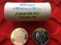 Münzen 10 € Euro FIFA-Fußball-WM 2006 Rolle Silber 17€ pro Stück Sachsen-Anhalt - Eisleben Vorschau
