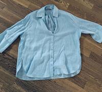 Zara * Bluse * Hemd * Leinen * hellblau * S * 36 Bayern - Traunstein Vorschau