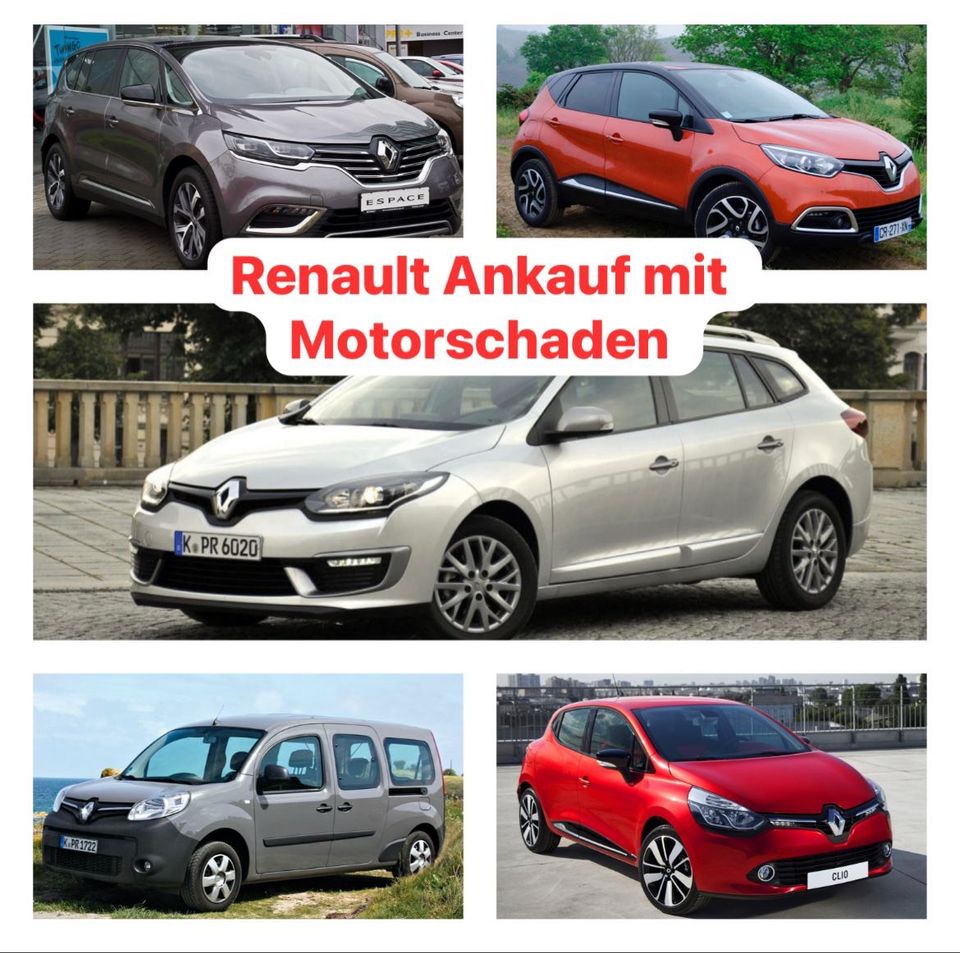 Motorschaden Ankauf Renault Espace Clio Megane Captur Kango in Dortmund