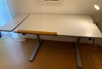 weißer höhenverstellbarer Schreibtisch/Bürotisch 152x75x53-75cm Nordrhein-Westfalen - Rosendahl Vorschau