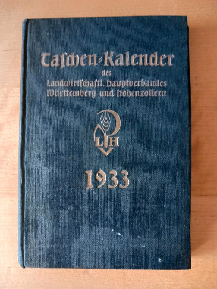 Taschen Kalender 1933/Hohenzollern/Württemberg in Ulm