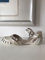 ☀️ PATAUGAS ☀️ super bequeme Sandalen•Weiß/Creme•Silber•Echtleder Nordrhein-Westfalen - Mechernich Vorschau