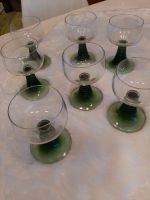7 vintage Weingläser mit grünem Fuss Rheinland-Pfalz - Beuren (Hochwald) Vorschau