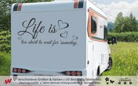 Life is... | Aufkleber | Wohnwagen | Wandtattoo | Vinylfolie Nordrhein-Westfalen - Viersen Vorschau