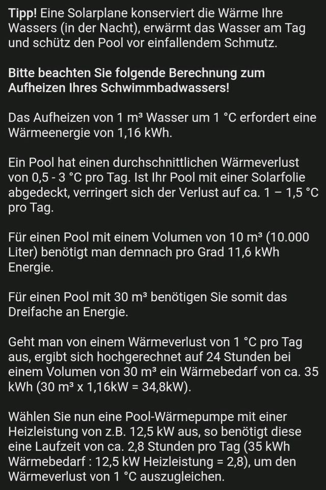 POOLHEIZUNG WÄRMEPUMPE SILENT MAX F80 in Bad Tennstedt