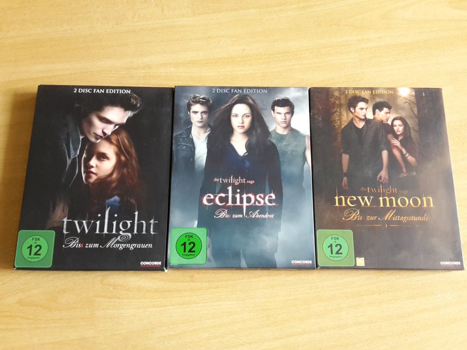 DVD Filme (mit "Biss") - Twilight / New Moon / Eclipse in Chemnitz