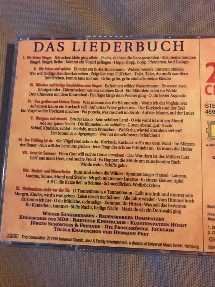 Neu, Musik CD, Das Liederbuch, 72 Kinderlieder zum Liederbuch in Köln
