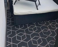 Indoor und Outdoor Teppich schwarz weiß 2x Hessen - Steinbach Vorschau