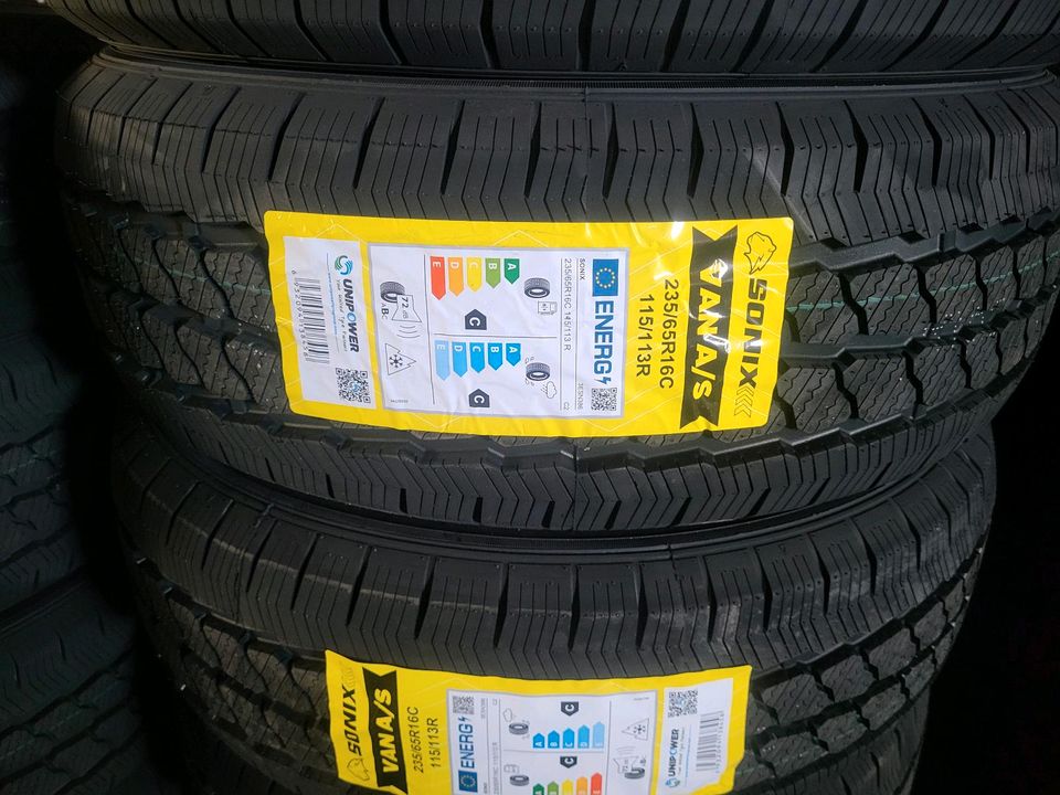 4 x Allwetterreifen 235/65R16C 115/113R Sonix VAN A/S in Zülpich