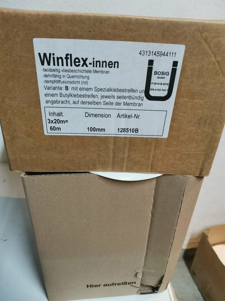 BOSIG WINFLEX Fensterfolie 3 Rollen 100mm dampfdicht in Schmiedehausen