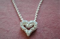 Halskette Silber Zirkonia Herz Anhänger+Kette Heart Collier Neu Rheinland-Pfalz - Steinwenden Vorschau