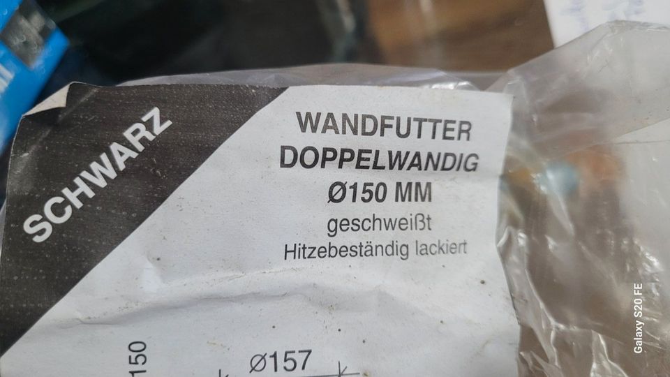 Doppelwandfutter 150mm schwarz neu!!!!! in Gifhorn