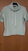 Gina T-Shirt Grün creme gestreift  Gr. 42 Nordrhein-Westfalen - Dorsten Vorschau