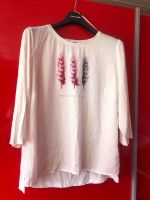 Tunika Shirt Creme weiß rosa Feder Größe 46 neu Baden-Württemberg - Rottweil Vorschau