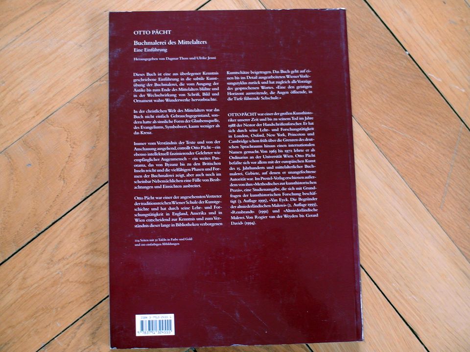 Kunstbuch "Otto Pächt - Buchmalerei des Mittelalters" in München