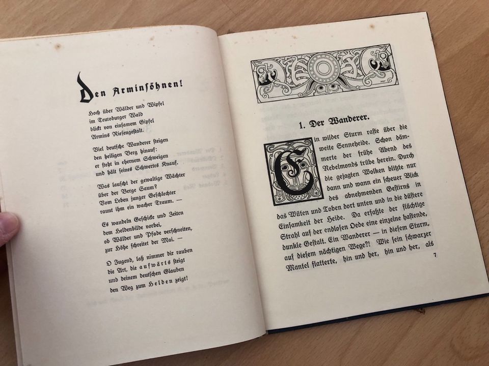 100 Jahre altes Buch Söhne Armins Antiquität in Nieheim