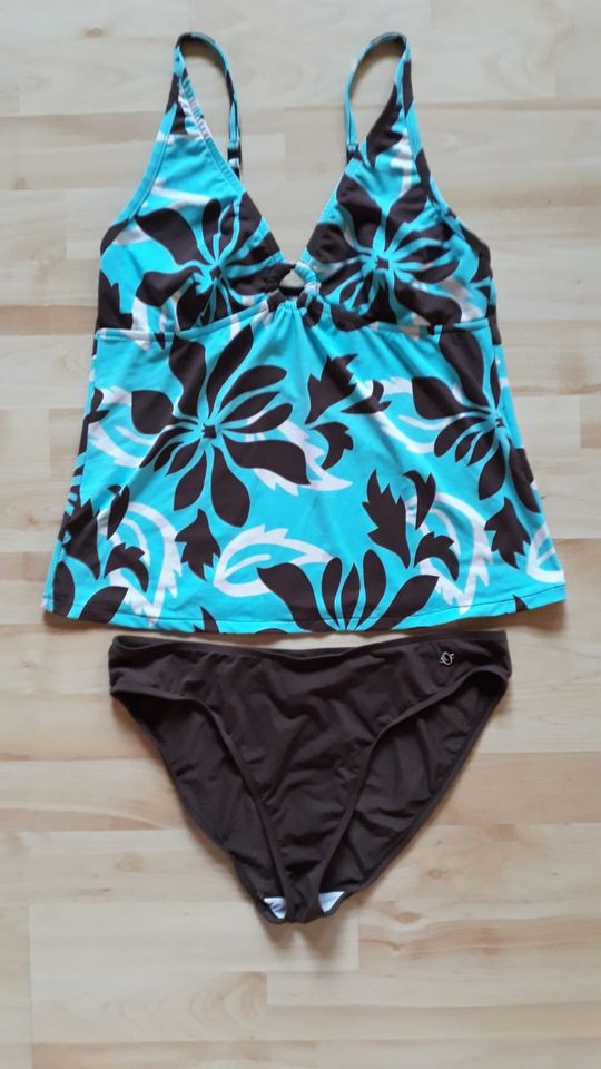 s.Oliver Tankini hellblau/braun Größe 40 NEU in Petersdorf