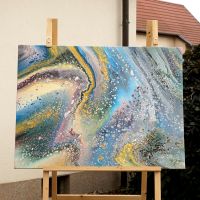 Acrylgemälde auf Leinwand 1.20 x 1.60m Acrylic Pouring Unikat Thüringen - Römhild Vorschau