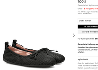 Tod's Ballerinas aus Leder mit Tod's Prägung, Gr. 38 NP 490 Euro Hessen - Hofheim am Taunus Vorschau