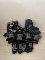 2 Paar Inline Skates mit Schonern Baden-Württemberg - Bräunlingen Vorschau