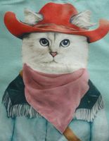 Kissen- oder Taschenpanel 45 x 45 cm - Katze mit Hut Niedersachsen - Garbsen Vorschau