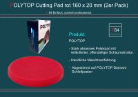 POLYTOP Cutting Pad rot 160 x 20 mm Rotationspad (2er Pack) F84 Bayern - Tirschenreuth Vorschau