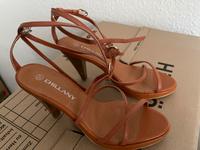 Riemchenpumps Pumps Gr. 37 Leder Cognac Neu Hessen - Bad Schwalbach Vorschau