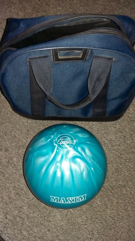 Maxim Bowlingkugel inkl. Tasche NEU - Ebonite Bowling Ball Kugel in Hannover