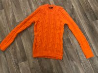 Pullover mit Zopfstrickmuster (orange) Niedersachsen - Saterland Vorschau