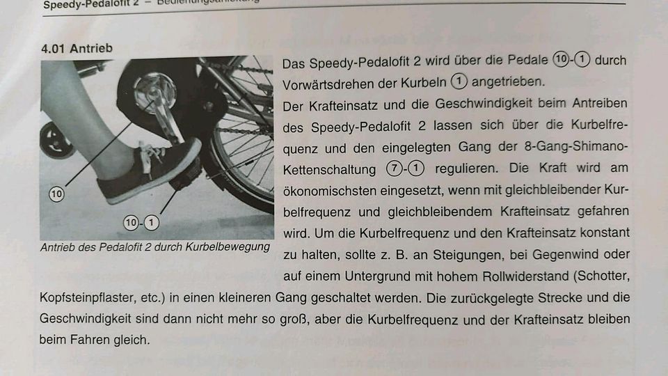 Rollstuhlzuggerät (Speedy-Pedalofit 2) in Großostheim