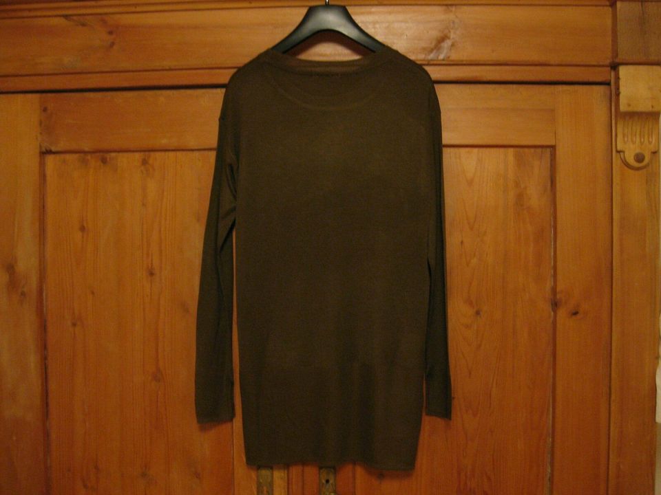 H&M Pullover NEU XS 34 oliv grün lang Schlitze Longpullover TOP in Essen