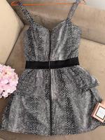 Minikleid/Zara/Gr.XS/Baumwolle/Neuwertig/schwarz/Animalprint Mitte - Tiergarten Vorschau