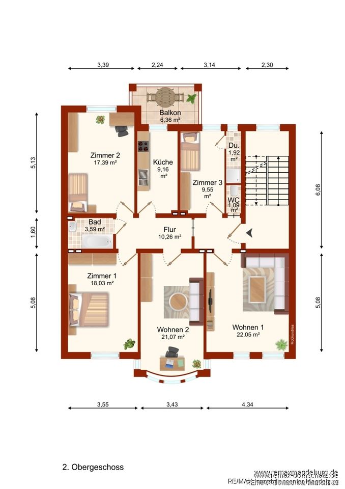 "Historisches Mehrfamilienhaus mit Modernisierungen - Attraktive Kapitalanlage in Halberstadt" in Halberstadt