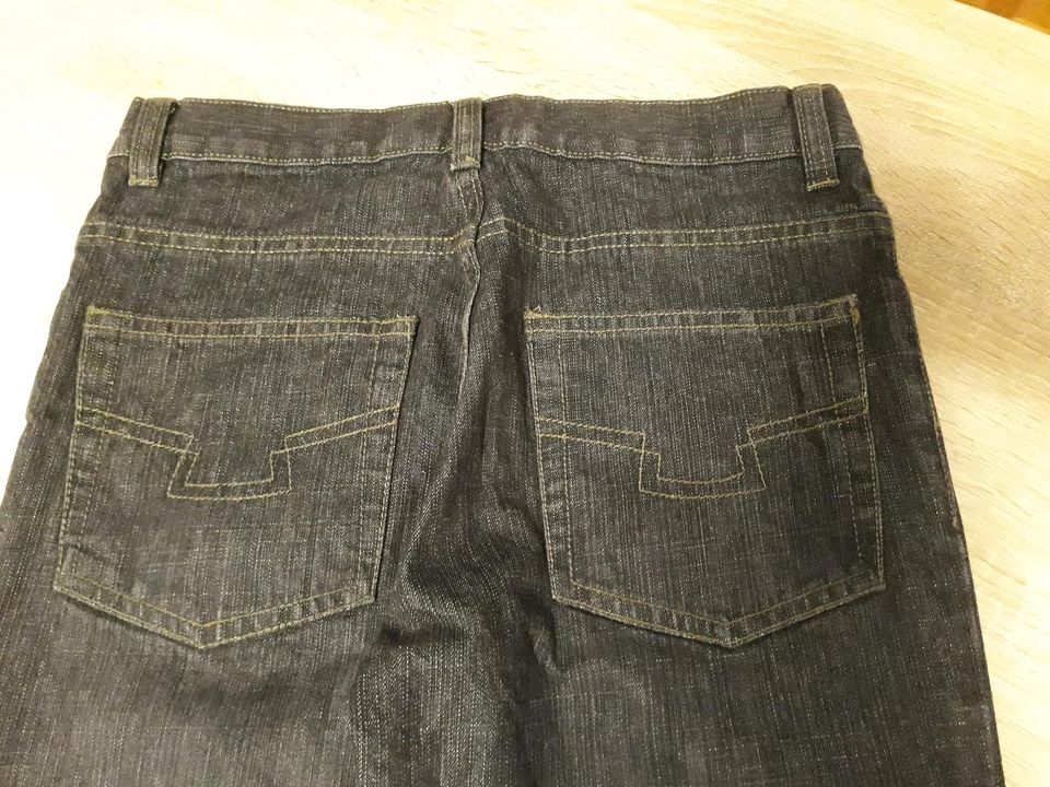 Jeans One by One Jungen 152 Schwarz Verstellbarer Bund in Kirchheim unter Teck