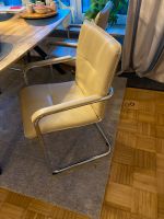 Stühle,Freischwinger,4 Stück,Esszimmer,Chrom,sandfarbend Hannover - Döhren-Wülfel Vorschau