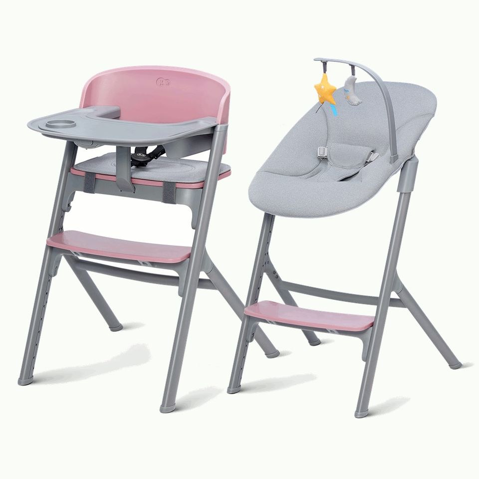 Kinderkraft 4in1 Hochstuhl LIVY inkl. Babywippe Calmee - Aster Pink - von Geburt bis 110 kg - NEU in Fulda