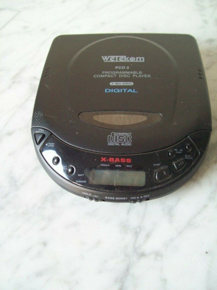 CD Player Disc Walkman Wetekom digital portable PCD3 #122 in Wershofen