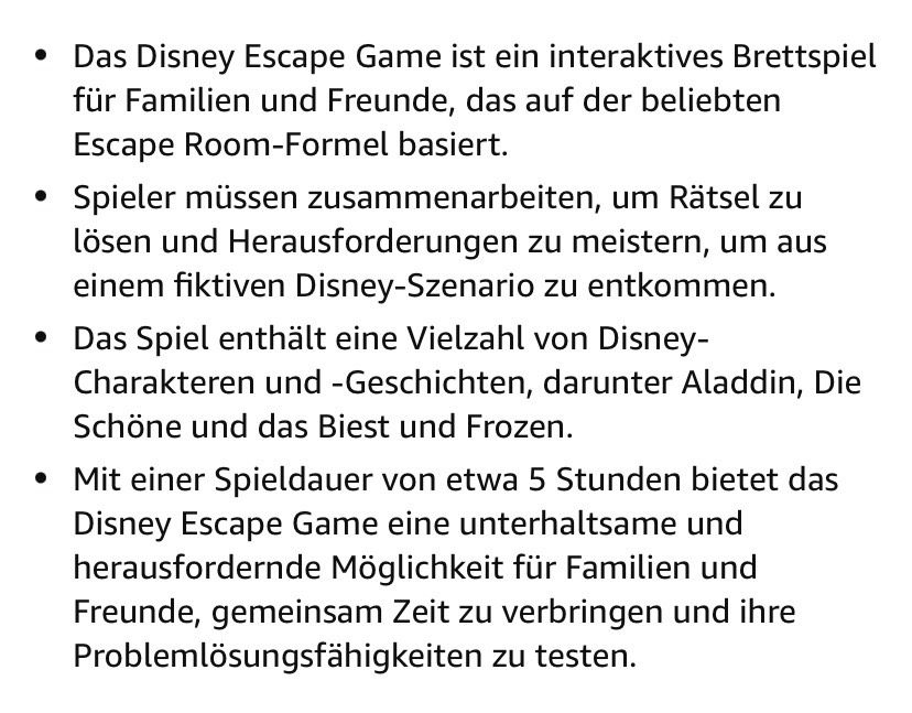 Escape Game Disney Neu & OVP in Berlin