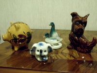 4 Keramiktiere: Sparschwein, Hund, Enten, Elefant Brandenburg - Forst (Lausitz) Vorschau