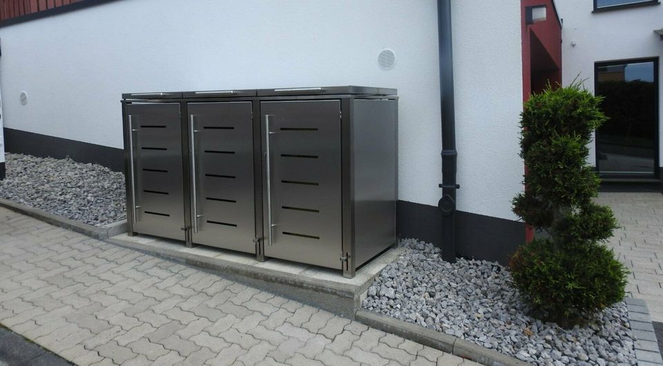 Premium Edelstahl Mülltonnenbox passend für 240L und 120L Tonnen in Gronau (Westfalen)