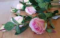 Kunstrosen Kunstblumen rosa Dekoration Hochzeit Wedding 6Stk. Nordrhein-Westfalen - Kevelaer Vorschau