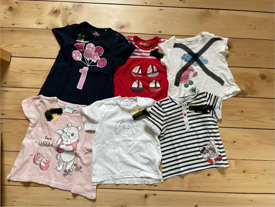 Set 5 T-Shirts 74/80 Bellybutton, Jako-o, catimin in Runkel