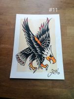 Tattoo Flash "Adler / Eagle" old school A5 Bild / Deko / Original Thüringen - Arnstadt Vorschau