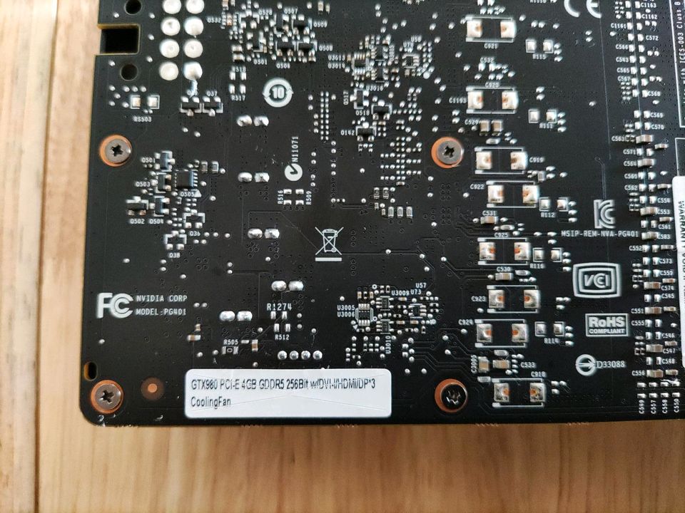 Grafikkarte NVIDIA GTX980 in Zarrentin