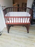 Babybay Boxspring in nussbaum Optik mit Gitter und Rollen Nordrhein-Westfalen - Erftstadt Vorschau